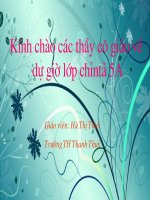 chinh ta: Thu gui cac hoc sinh