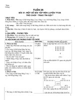 KHBH môn TD lớp 4