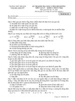 Đề thi Bồi dưỡng K11-THPT Bỉm Sơn