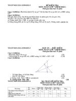 Ngân hàng đề kiểm tra Toán 7 - Học kì II