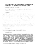 DETOXIFICATION OF TRICHLOROETHYLENE (TCE) USING SOLAR LIGHT/TiO2 IN A UV CONCENTRATING RADIATION SYSTEM