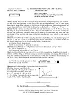 Đề thi HSG 10 vật lí năm học 08 - 09