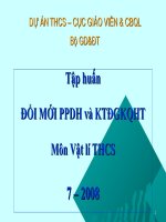 Đổi mới phương pháp giảng dạy Vật lý