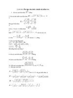 Ôn tập căn thức