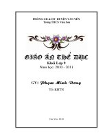 BÌA GIÁO ÁN TD CỰC ĐẸP