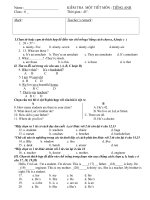 KIEM TRA TIENG ANH LOP 6