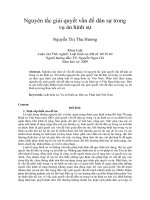 Nguyên tắc giải quyết vấn đề dân sự trong  vụ án hình sự