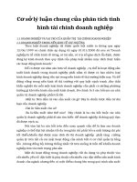 Cơ sở lý luận chung của phân tích tình hình tài chính doanh nghiệp