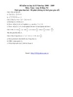 Đề thi HK2 lớp 10 08 - 09
