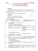 Giáo án ATGT 3 Chuẩn KT-KN