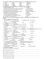 Bai Tap Unit 1 - English 10