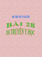 Bài 28. Di truyền y học