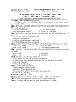 Đề kiểm tra học kì 2 lớp 9