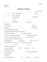 Mẫu lý lịch 2C dành cho cán bộ đoàn