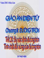 óu xac dinh duong tron tinh chat doi xung cua duong tron