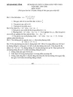 ĐỀ KHẢO SÁT CHẤT LƯỢNG GIÓA VIÊNTHCS