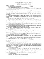 Hướng dẫn chấm môn Văn . Khối D Lần I - Năm học 2012 - 2013