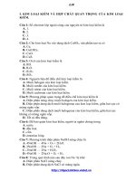 Hóa 12 - Trắc nghiệm - KL kiềm, nhôm