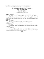 Đề HSG huyện 08-09 Lịch sử 9 V1