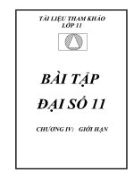 bai tap dai so 11 chuong 4