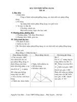 bai tap phep dong dang