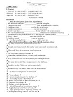 on tap ngu phap cap II vao lop 10