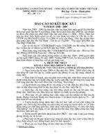 Báo cáo sơ kết học kì I