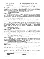 Đề thi HSG Hoá-Bắc Ninh 09-10