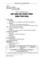 Tiết 3,4 - Bài thực hành 1