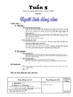 Giáo án lớp 3- tuần 5