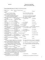 ĐỀ THI THỬ ĐẠI HỌC CAO ĐẲNG MÔN TIẾNG PHÁP ĐỀ SỐ 93 