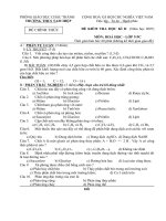 Đề thi hk2_Hóa 9 (tham khảo)