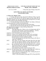 Lịch công tác tháng 10