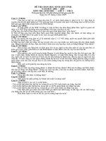 Đề thi HSG tỉnh năm 2009