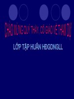 BÀI TẬP HĐNGLL 2009