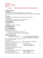 Tiết 20 Đại số 7:thực hành sử dụng máy tính Cáio