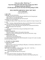 GIÁO ÁN HÌNH 7 (soạn theo chuẩn kiến thức kĩ năng)