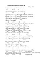 Trắc nghiệm h.học 10 ch II