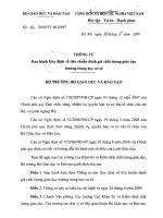 Tiêu chuẩn đánh giá trường THCS