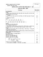 Huong dan cham thi Sinh 9 KI 2008_2009