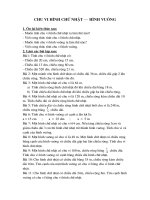 chu vi hinh chu nhat - hinh vuong