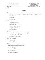 ĐềKT toán tiết 68- đáp án đề 1