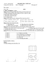Đề kiểm tra 1 tiết học kì I-1
