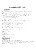 Kế hoạch bộ môn TA 6