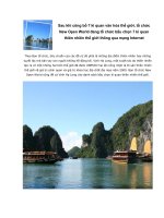 Vịnh Hạ Long - Một trong bảy kì quan văn hóa thế giới