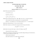 HSG Huyện Toán 9 0809