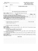 Đề kiểm tra chương 1 Hình 8