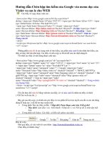 Hướng dẫn-Chèn hộp tìm kiếm của Google vào menu dọc của Violet va can le cho WEB.doc