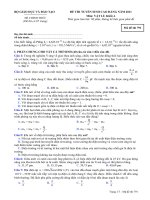ĐỀ THI TUYỂN SINH CAO ĐẲNG NĂM 2011 Môn: VẬT LÍ; Khối A mã đề 791 