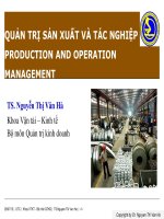 Chapter 1 QUẢN TRỊ SẢN XUẤT VÀ TÁC NGHIỆP 